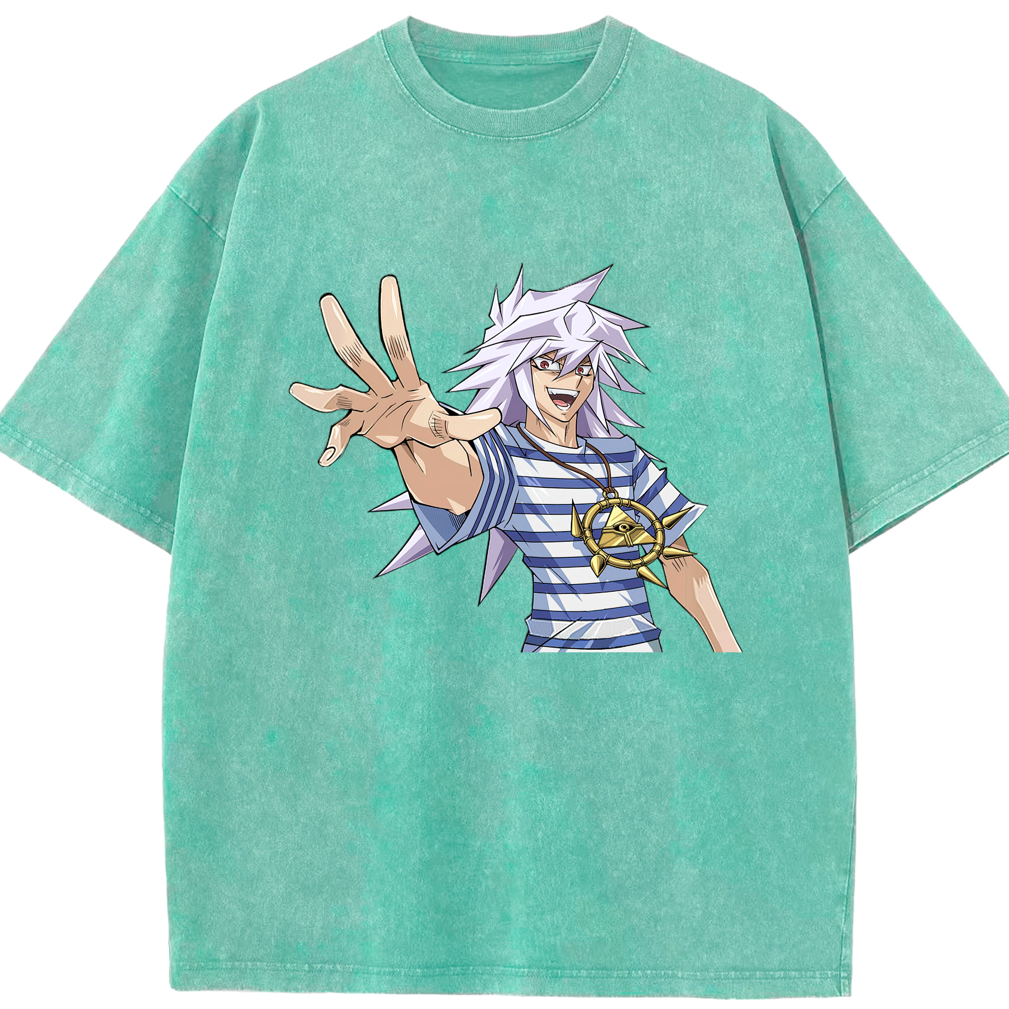 （画像用） 遊☆戯☆王 Yu-Gi-Oh! 綿100% ヴィンテージ風 半袖Tシャツ（フロントプリント）